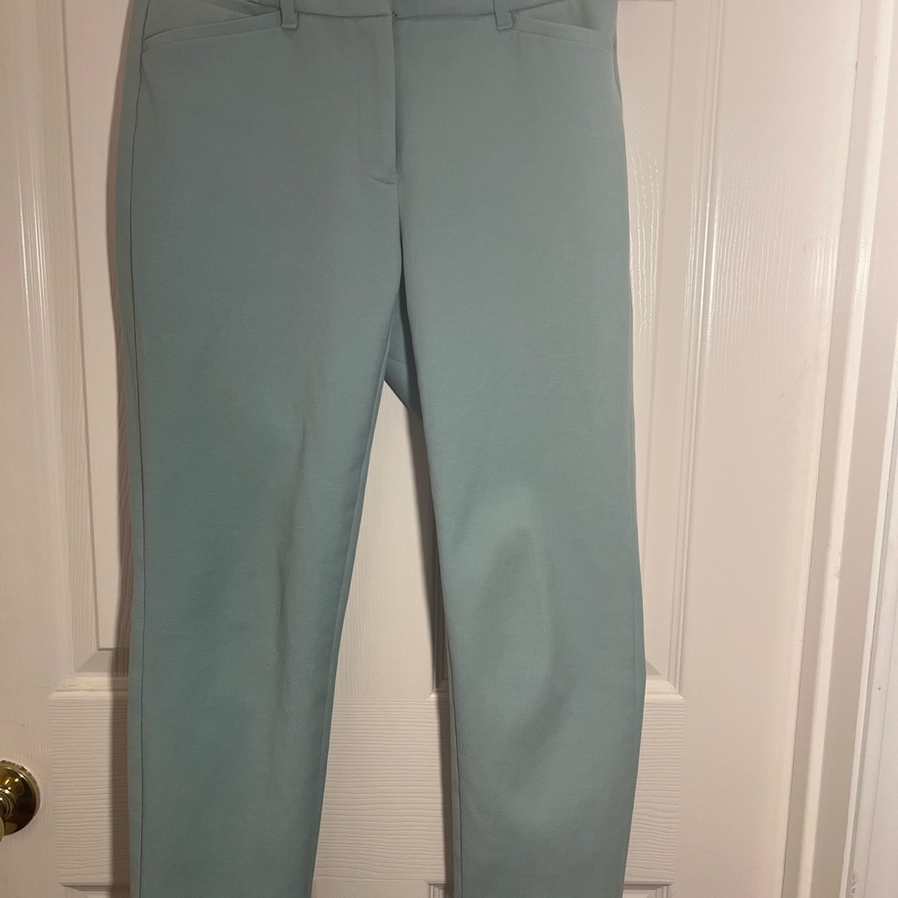 White House Black Market Blue Ankle Cropped Pants